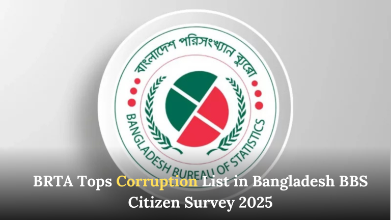 BRTA Tops Corruption List in Bangladesh BBS Citizen Survey 2025