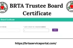 BRTA Trustee Board Certificate