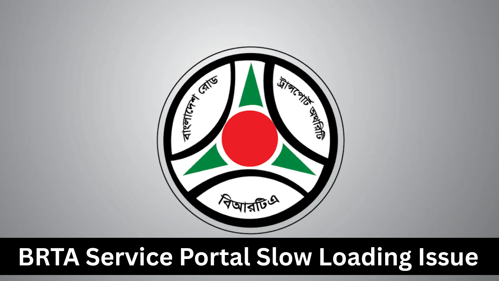 BRTA Service Portal Slow Loading Issue