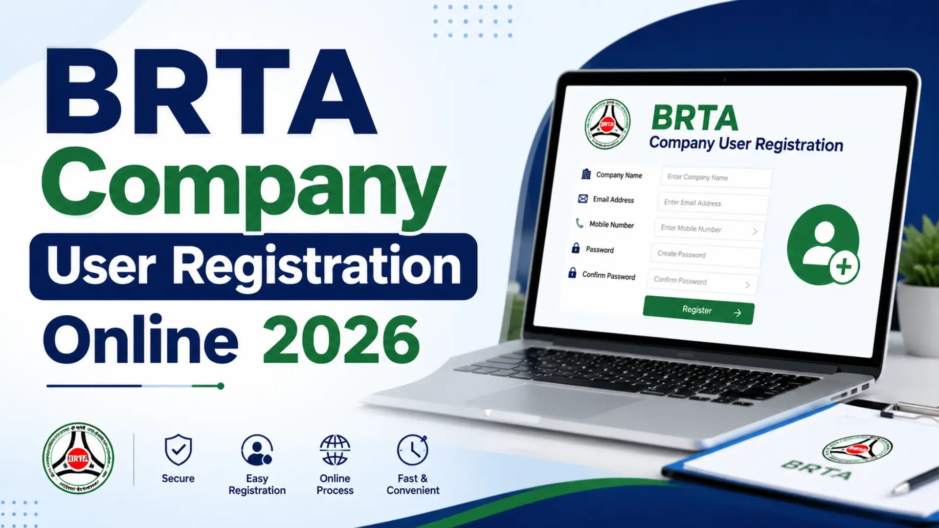 BRTA Company User Registration Online 2026