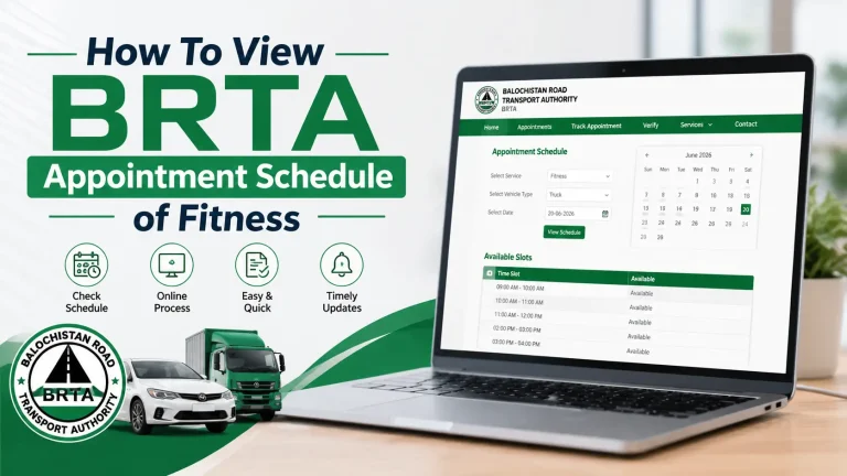 How To View BRTA Appointment Schedule of Fitness