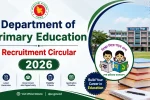 Department of Primary Education Recruitment Circular 2026