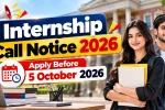 Internship Call Notice 2026